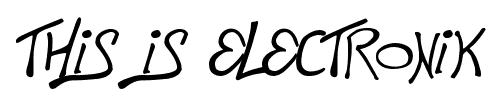 This is Electronik font